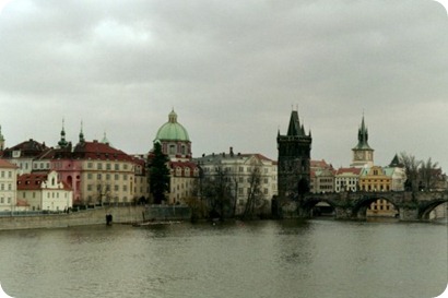 prague from charles bridge